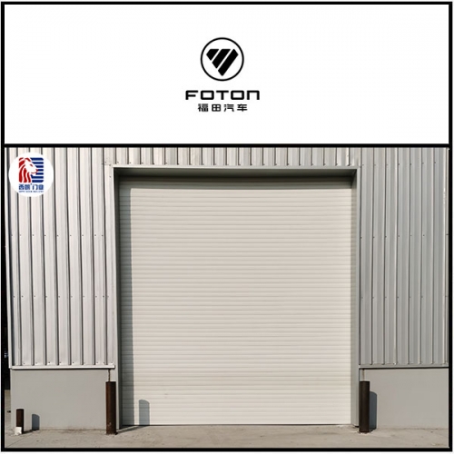 北汽福田车间安装抗风提升门