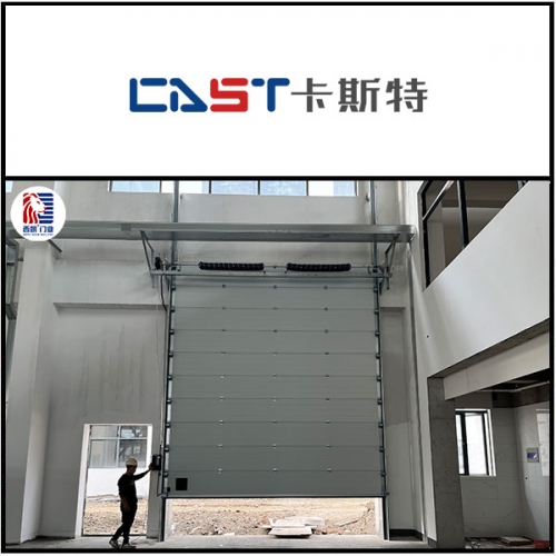 常熟卡斯特金属制品厂仓库安装抗风提升门