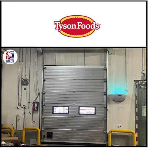 江苏泰森食品仓库安装提升门