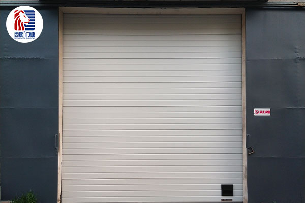 江苏利得尔电机有限公司仓库安装防盗提升门