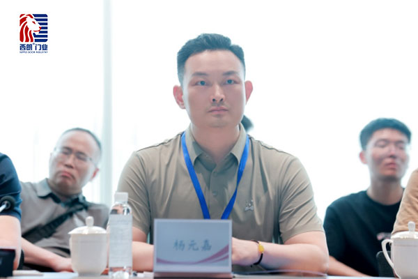 西朗门业董事长杨元嘉在胜科纳米活动现场